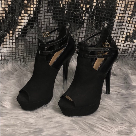 JustFab Shoes - JUSTFAB OPEN TOE PLATFORM HIGH HEELS